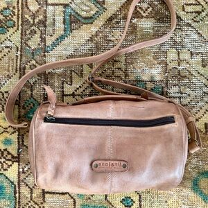 BED STU // Tan Leather Crossbody Bag